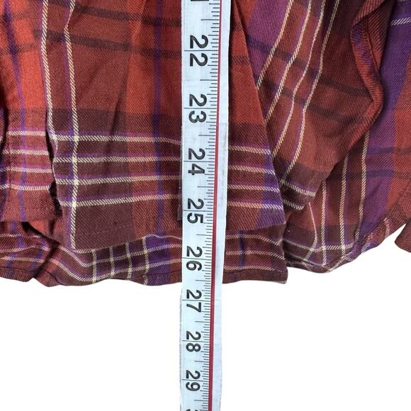 NWT Susina plaid lightweight button front long sleeve fall top women’s medium - Picture 9 of 10